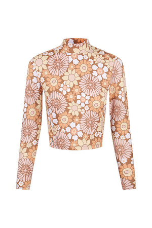 Flower Power Long Sleeve Surf Top